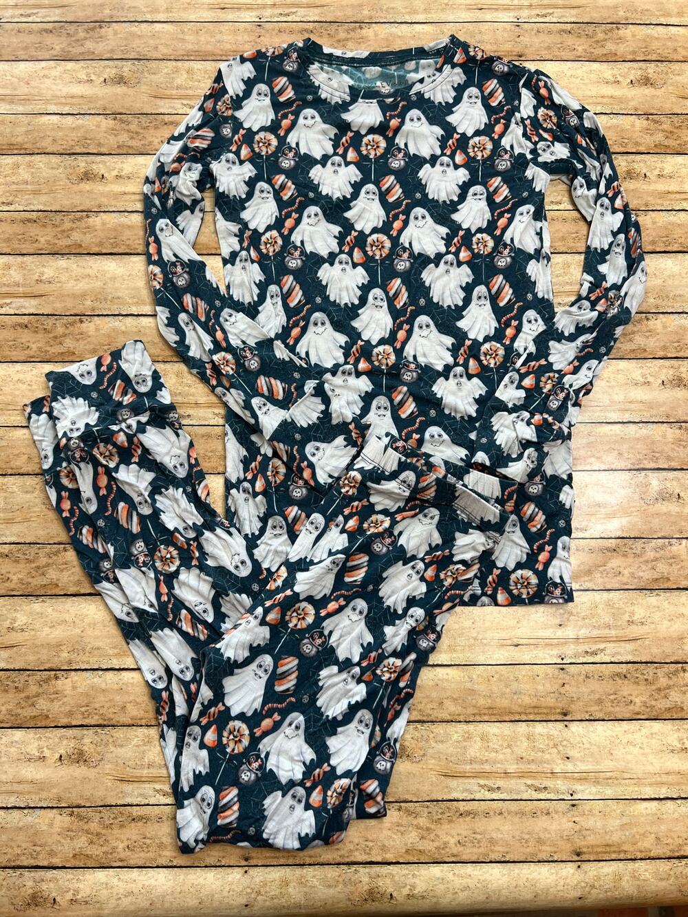 Lev Baby Marley Ghost Bamboo Pajama Set 10y